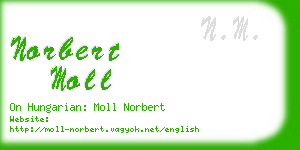norbert moll business card